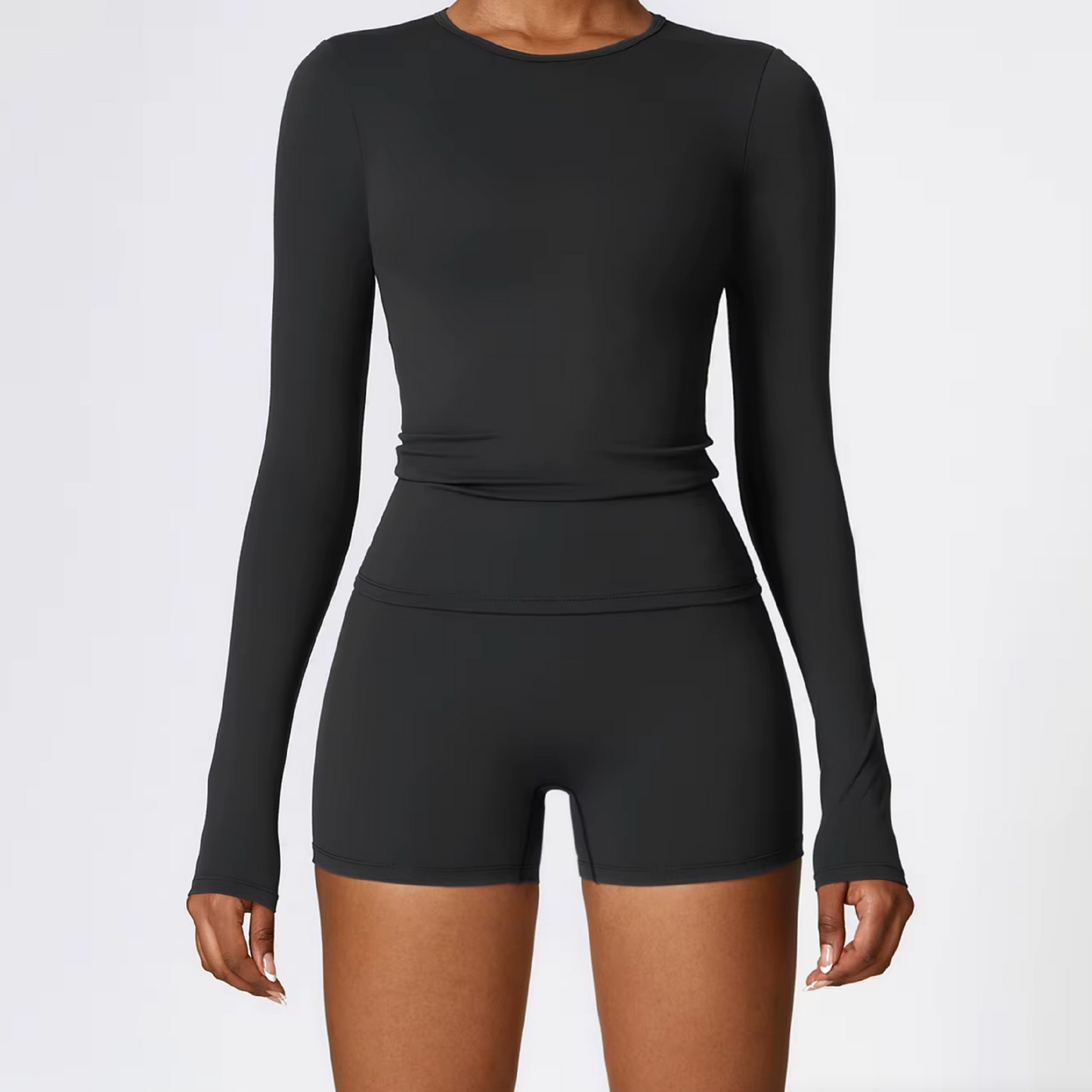 Blend top long sleeve black