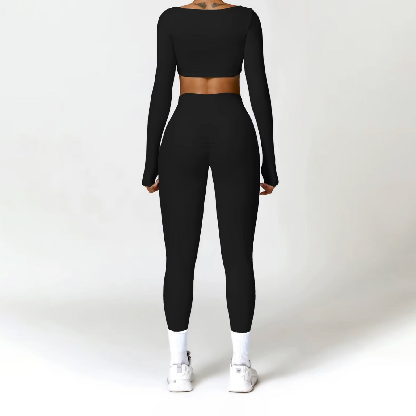 Blend licra scrunch black