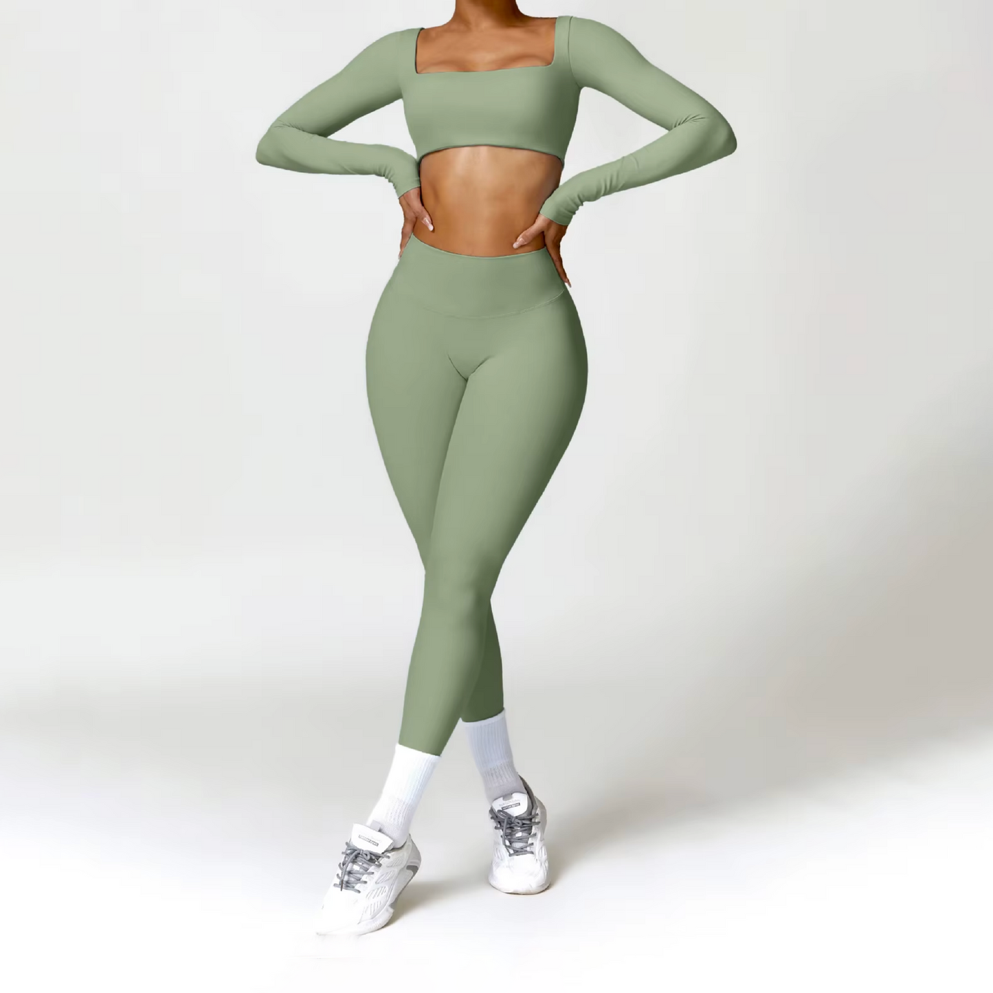 Blend licra scrunch pistacho