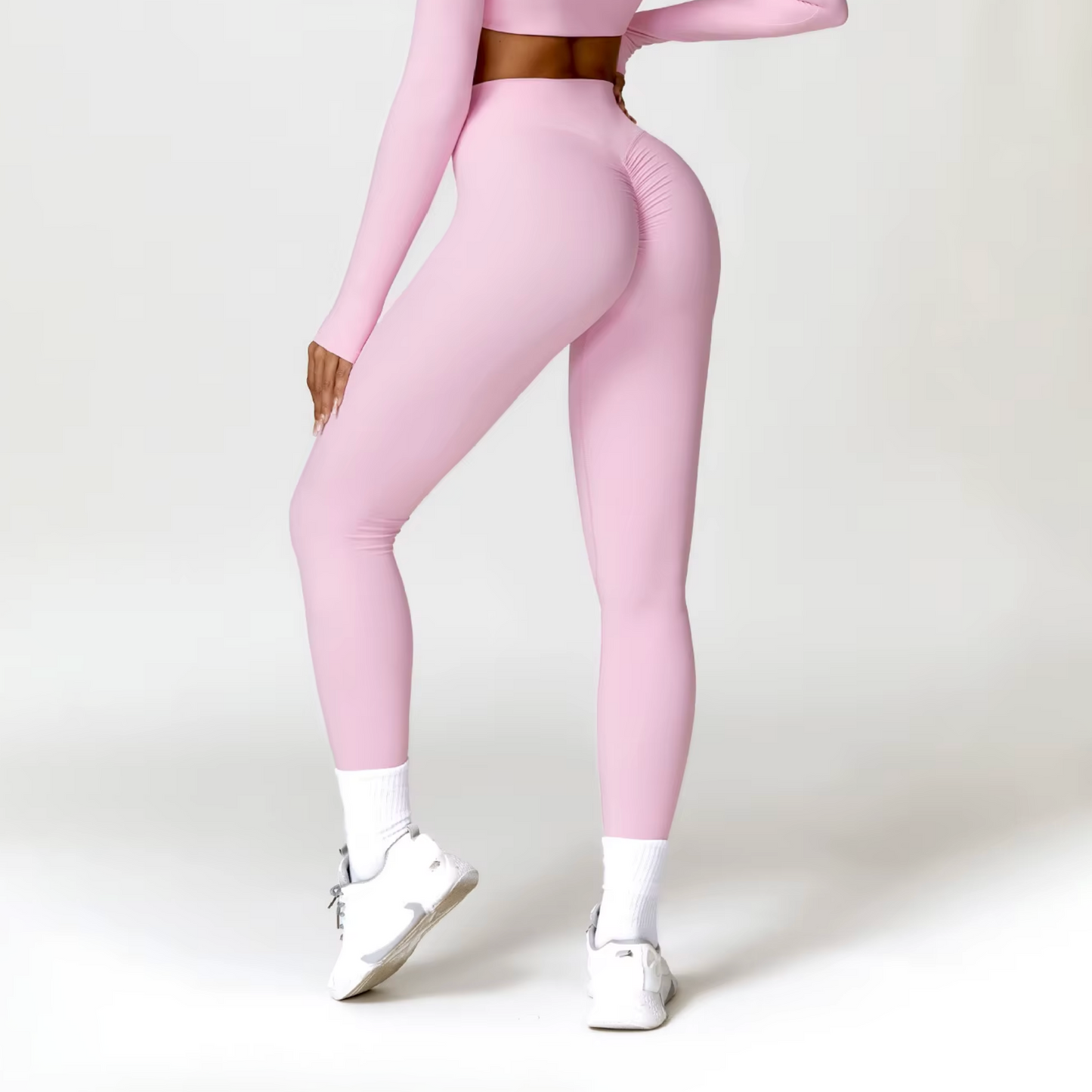 Blend licra scrunch baby pink