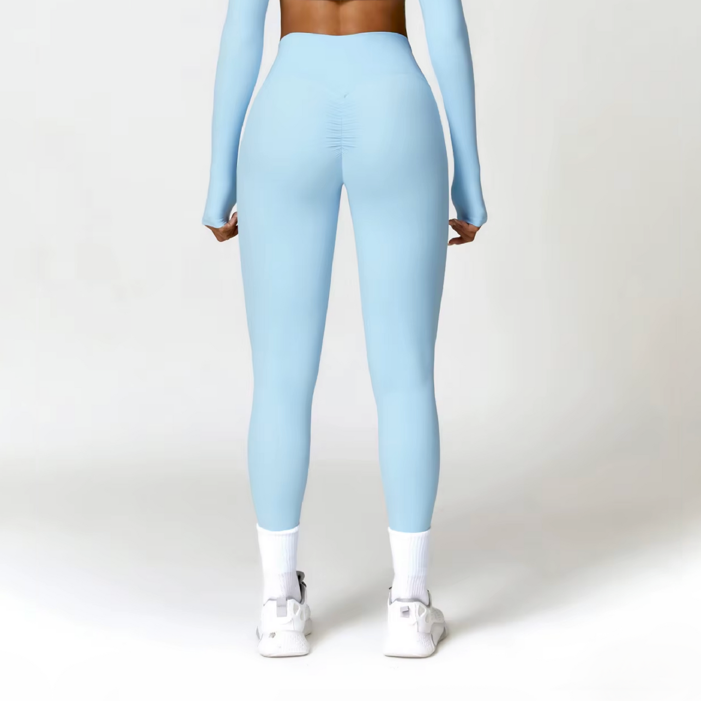 Blend licra scrunch baby blue