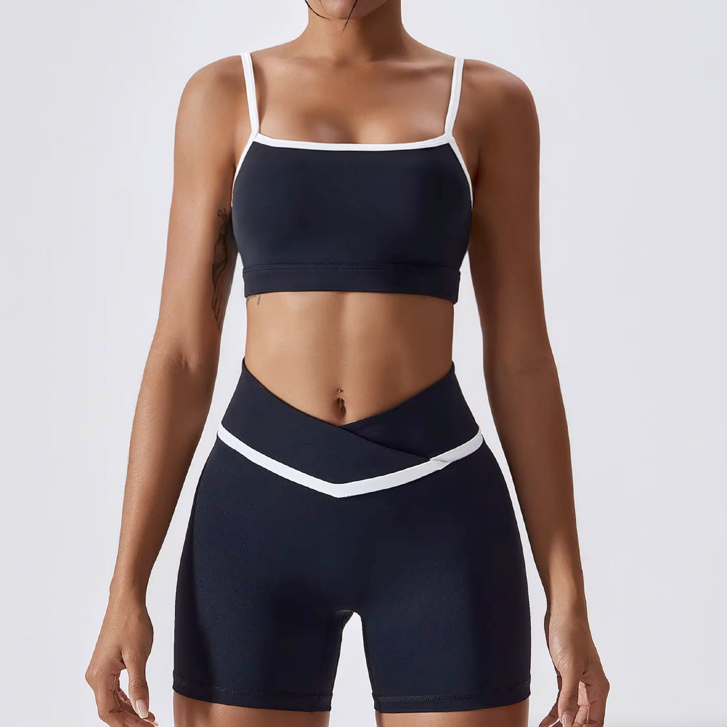 Glowy top black