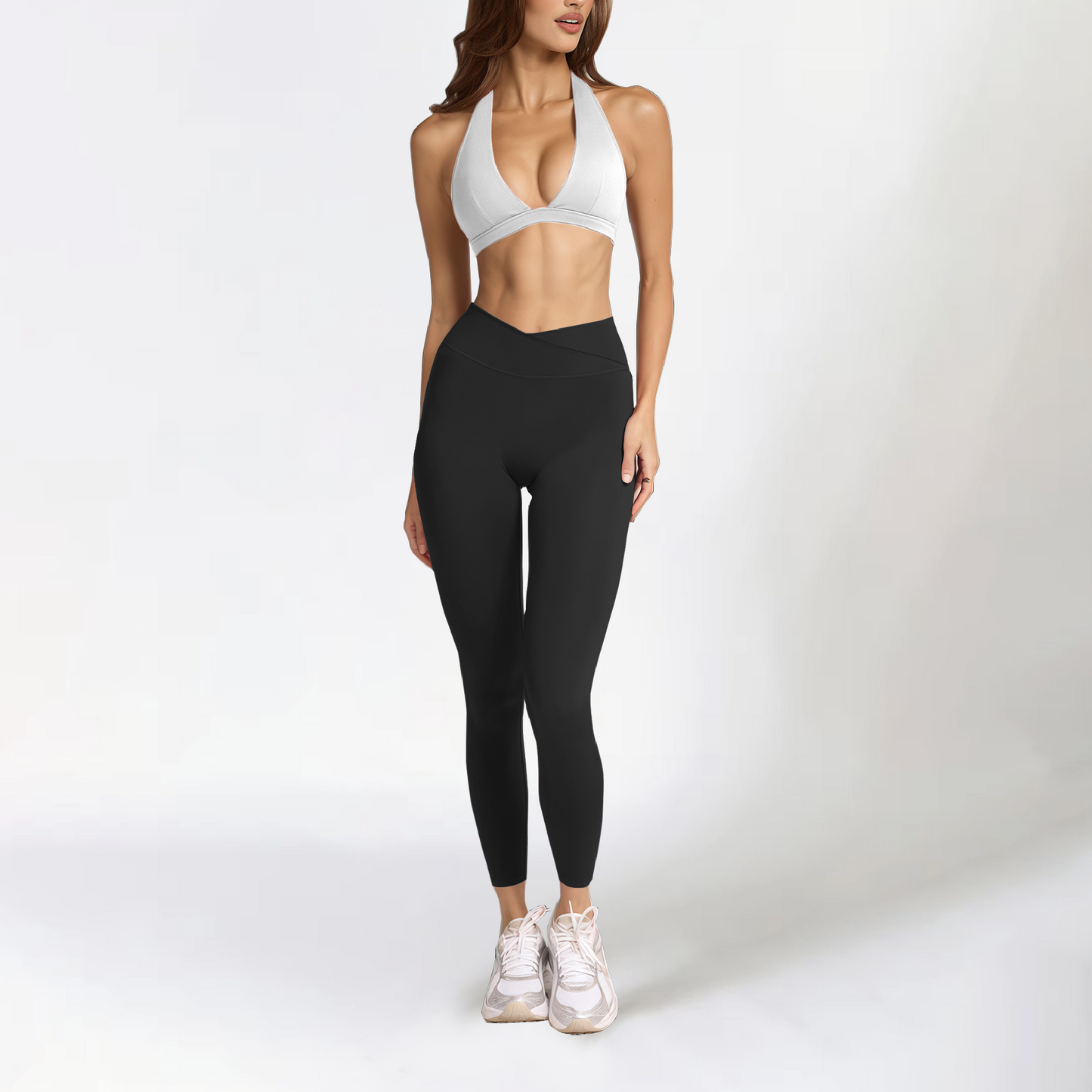 Aura top halter white