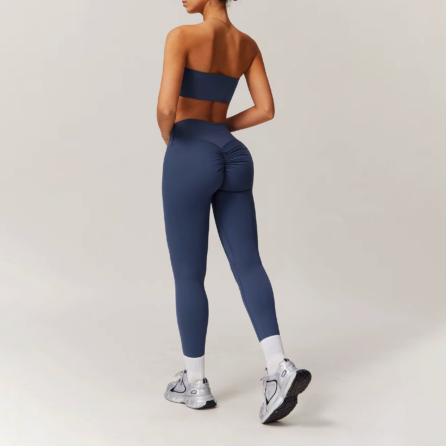 Blend licra scrunch deep navy
