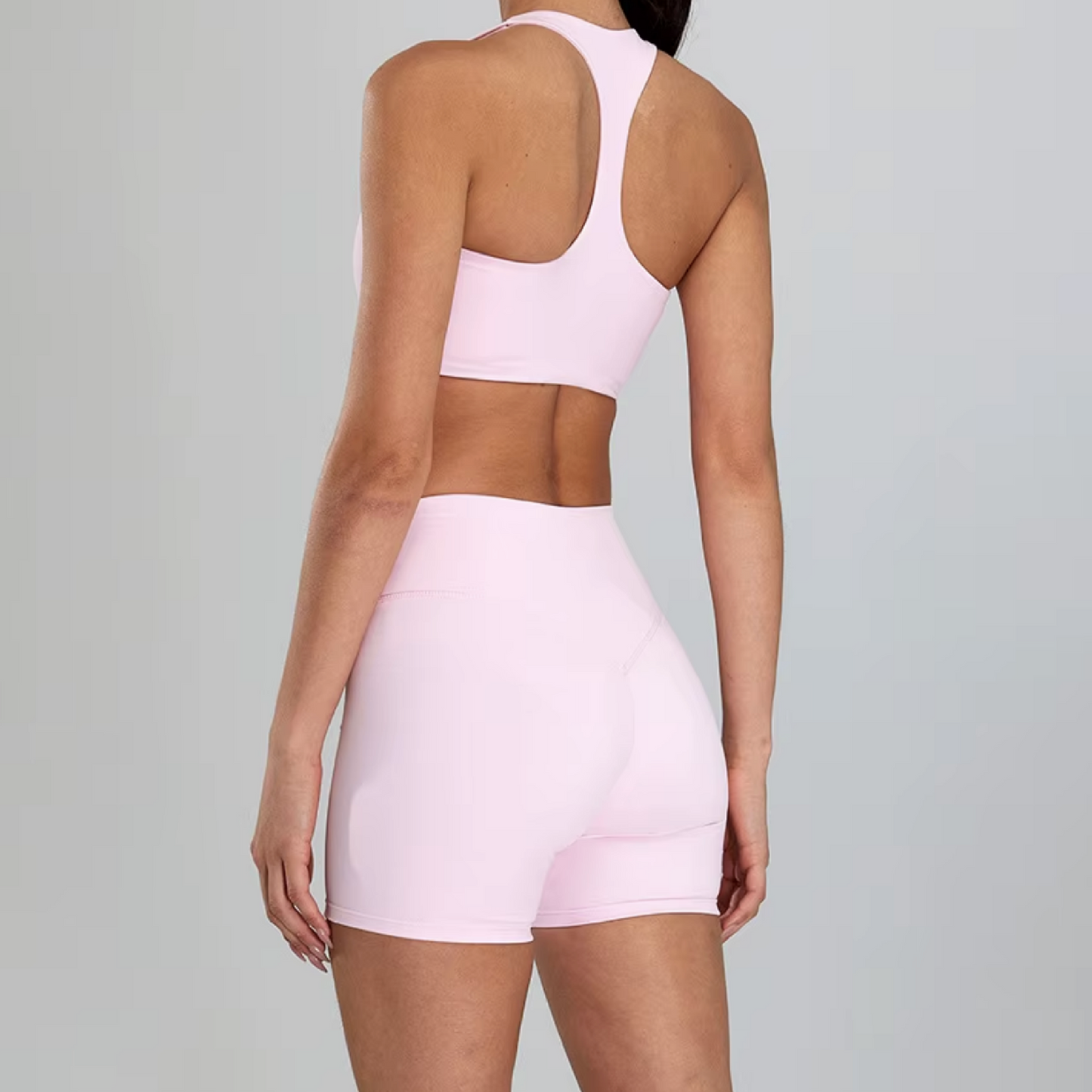 Silky top crop tank petal pink