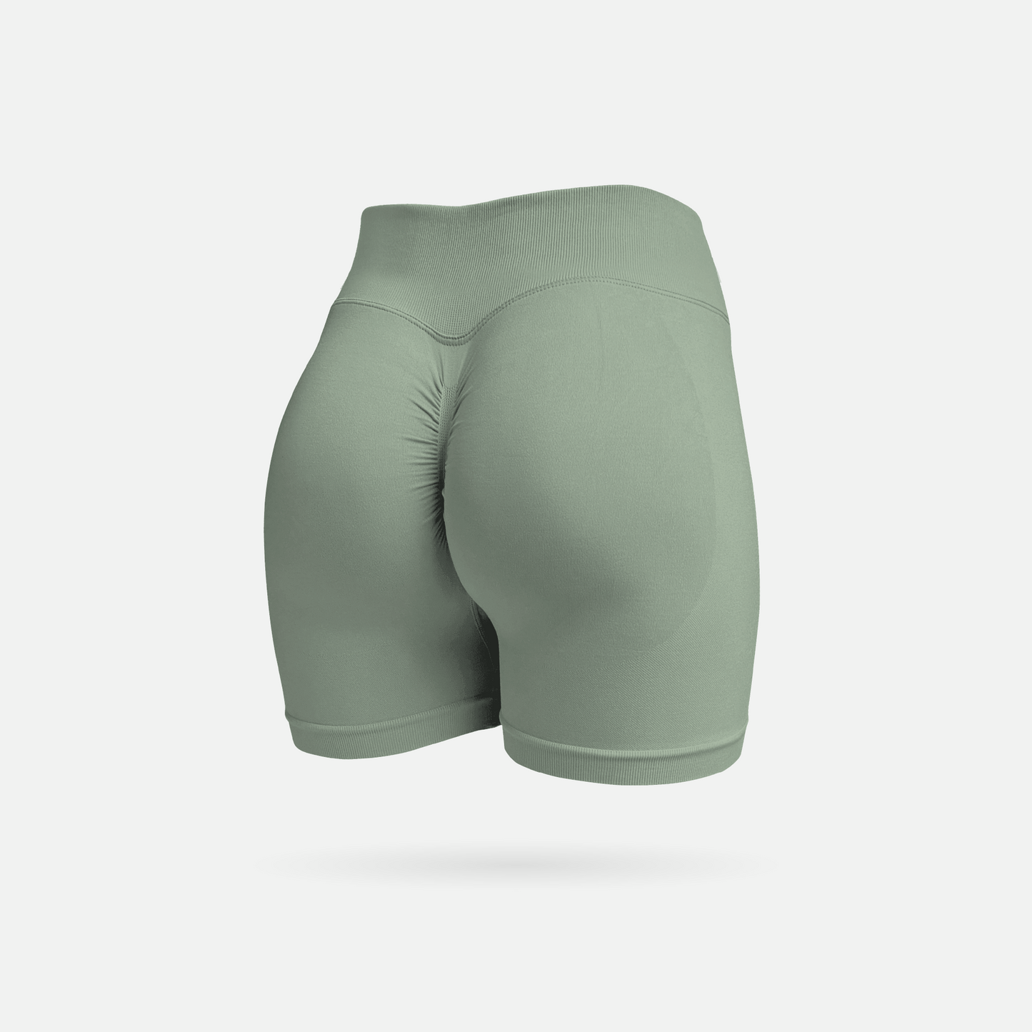 Sculpt short scrunch olive bloom