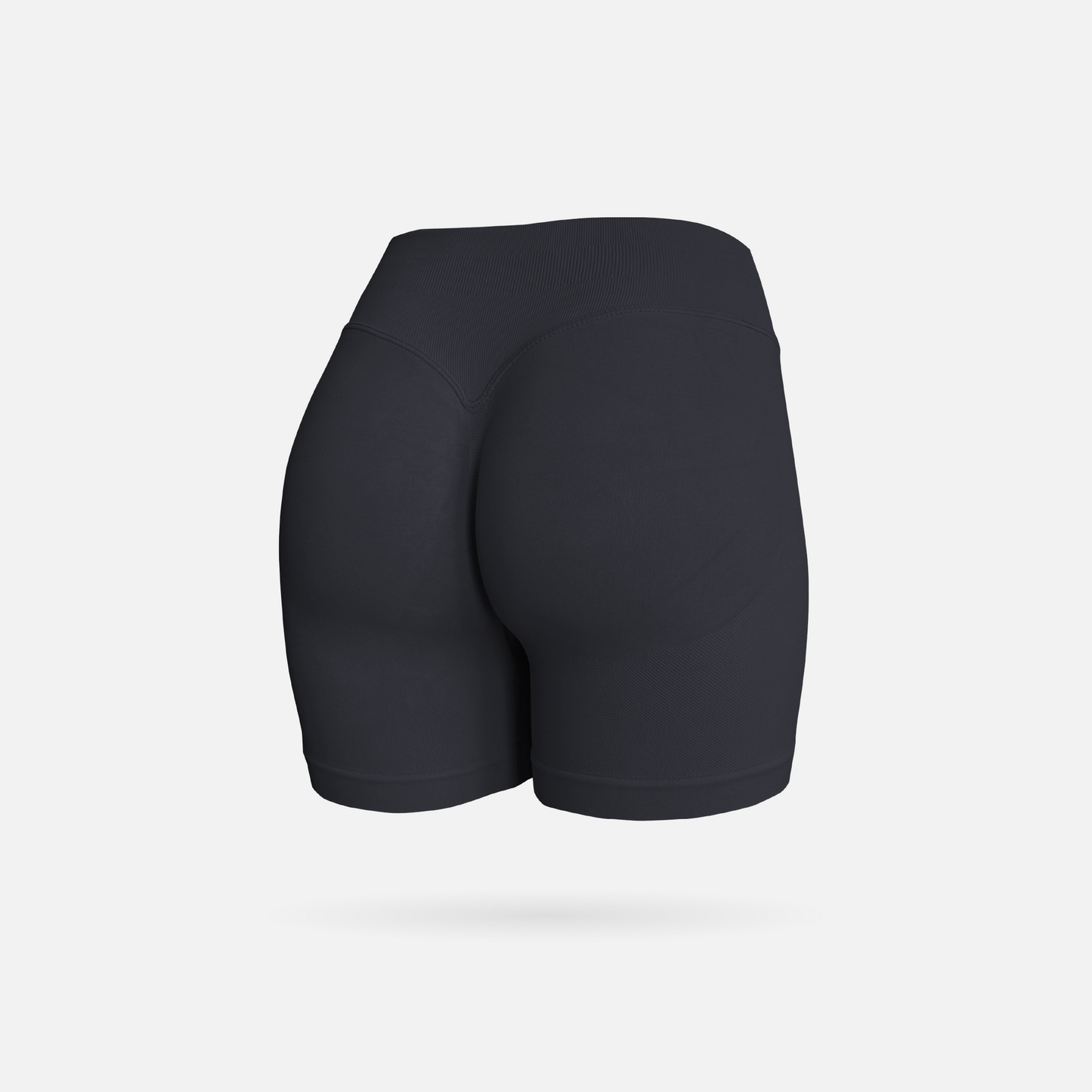 Shape short scrunch black