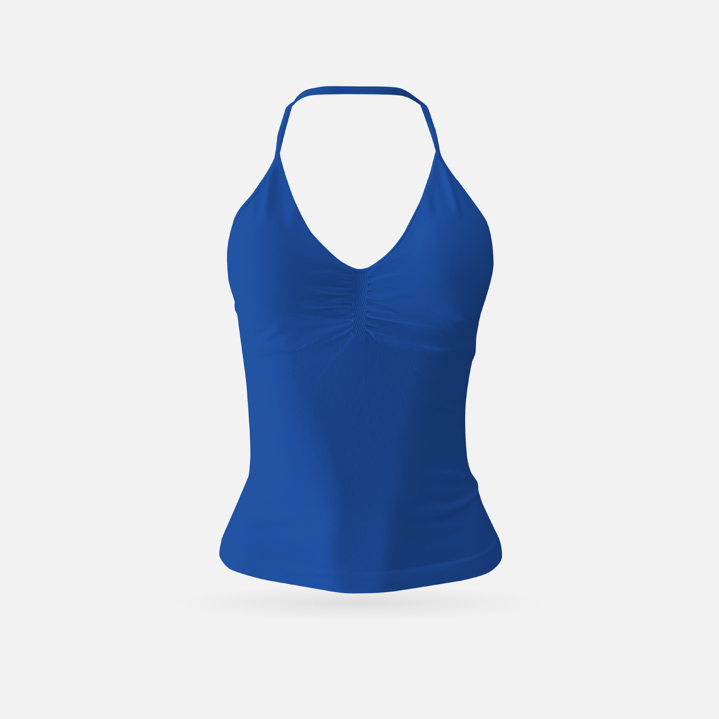 Shape top tank royal blue