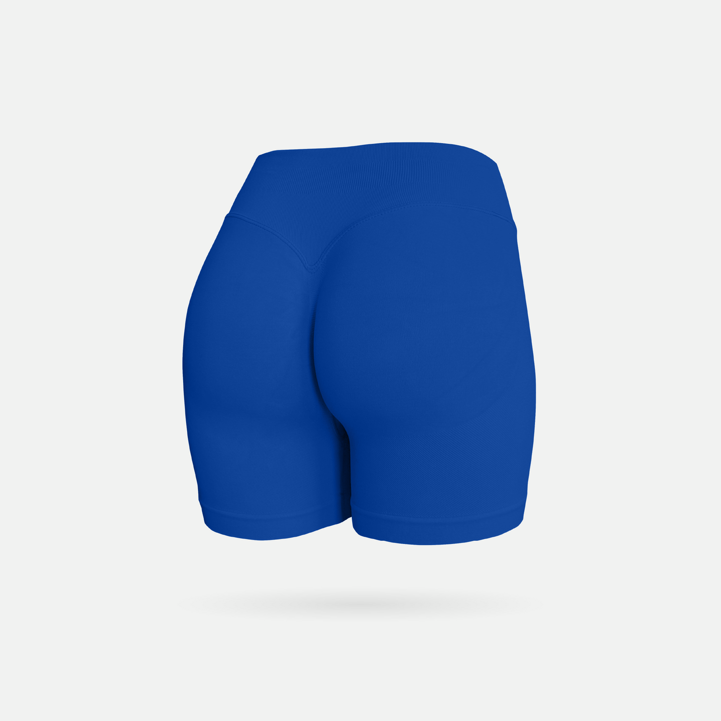 Shape short scrunch royal blue