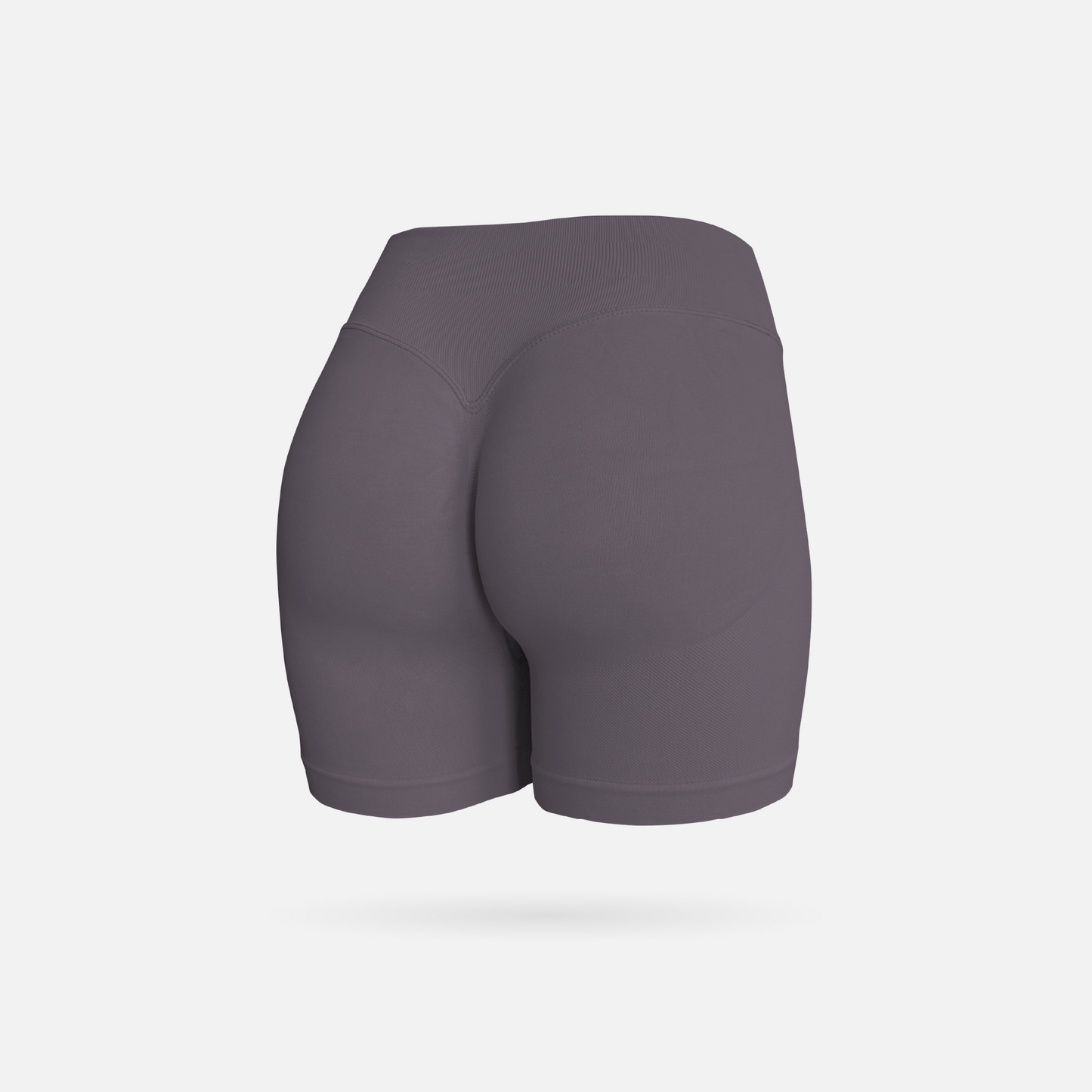 Shape short scrunch purple fog