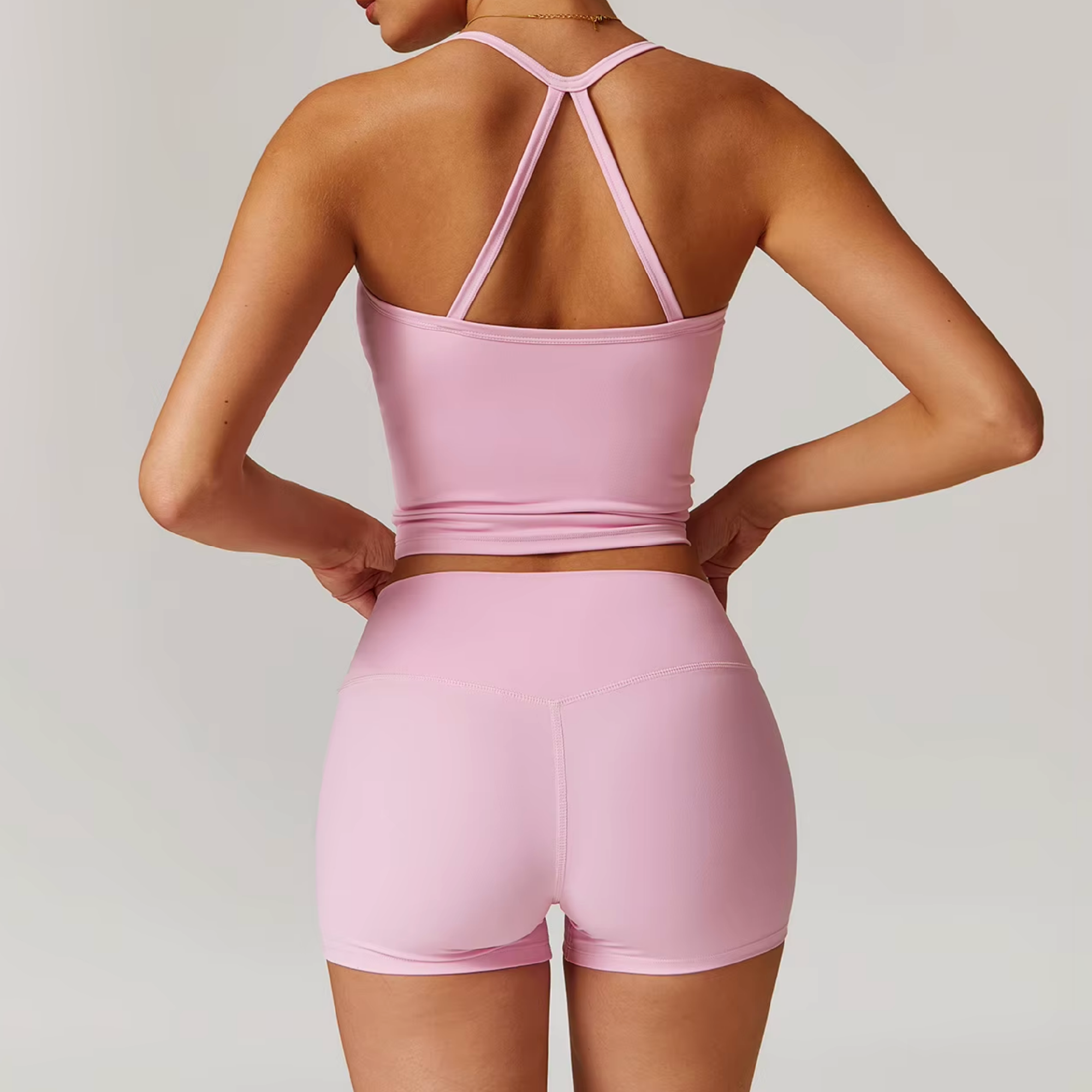 Blend short baby pink