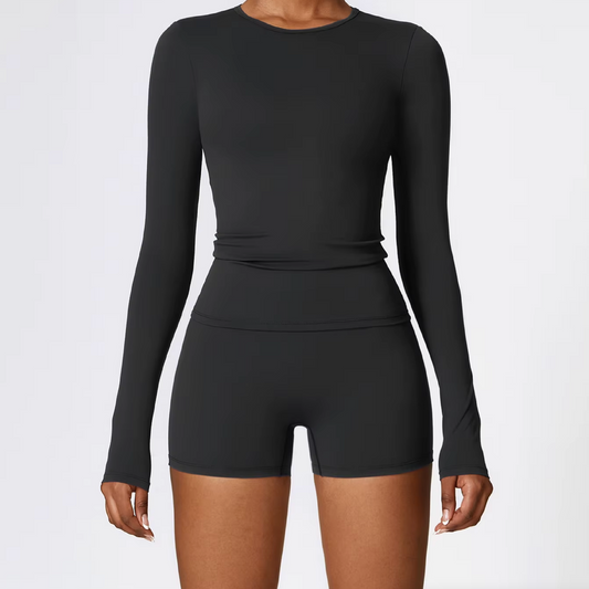 Blend top long sleeve black