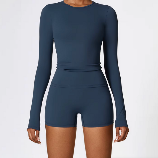 Blend top long sleeve deep navy