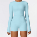 Blend top long sleeve baby blue