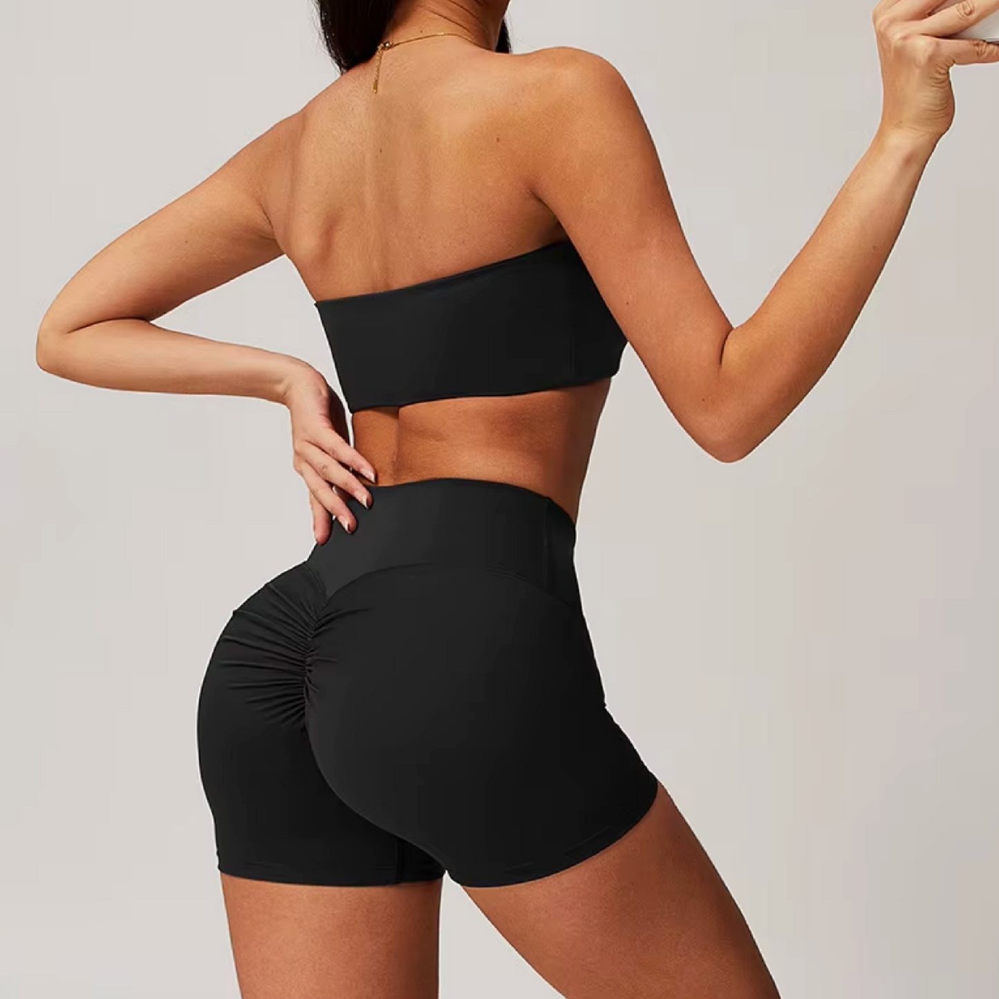 Blend top bandeau black