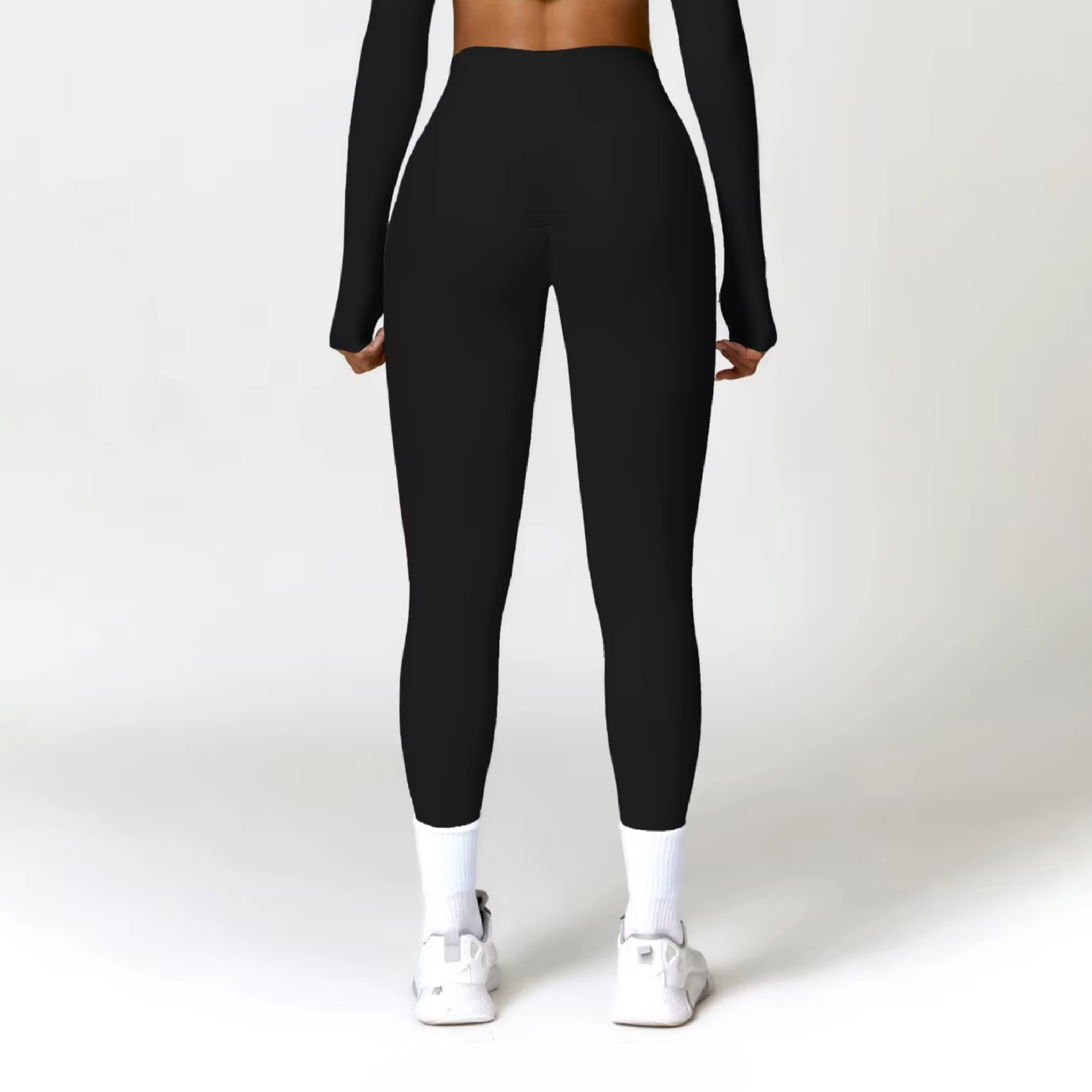 Blend licra scrunch black
