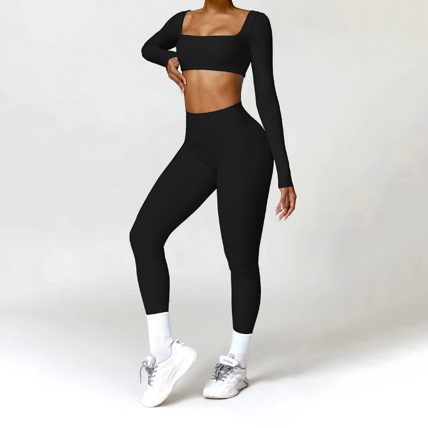 Blend licra scrunch black