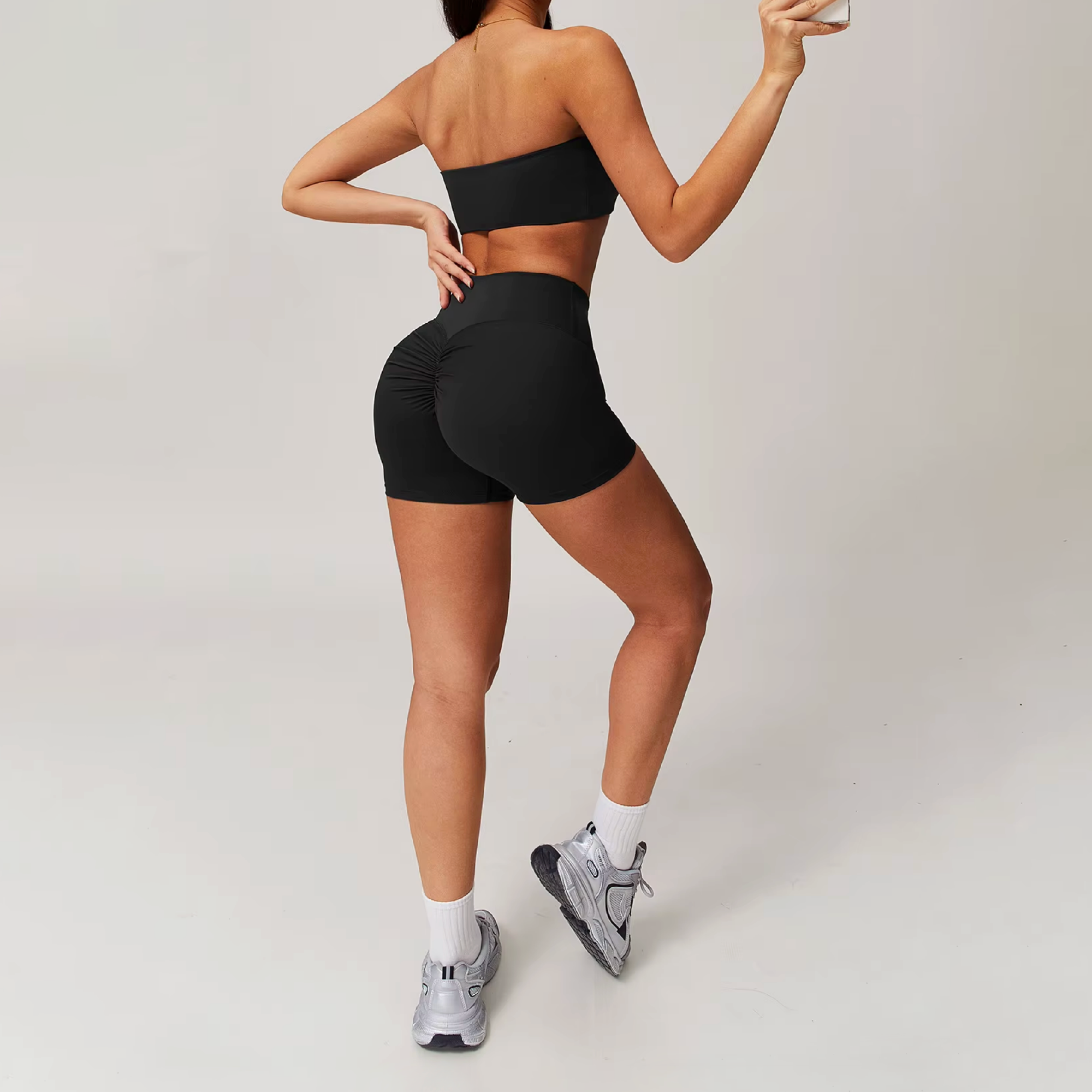 Blend top bandeau black