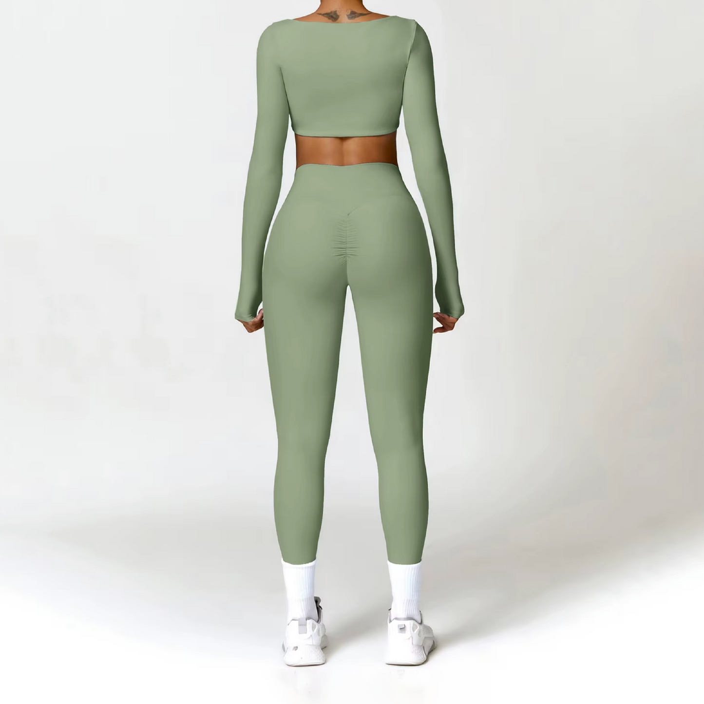 Blend licra scrunch pistacho