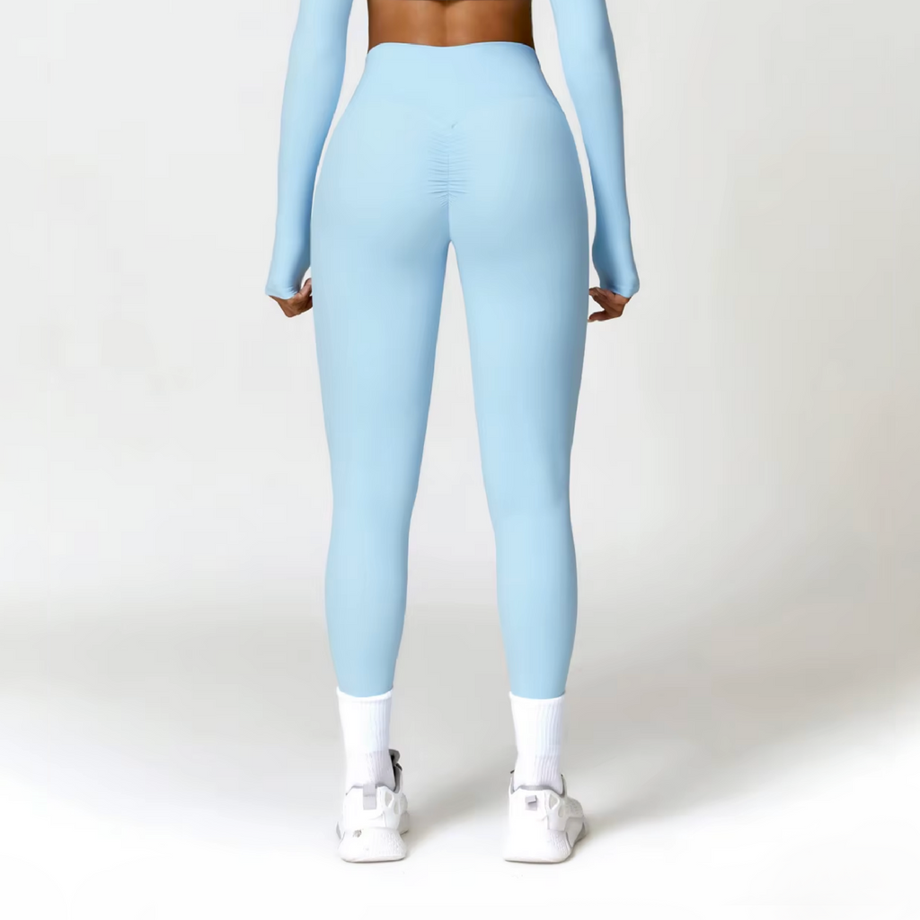 Blend licra scrunch baby blue