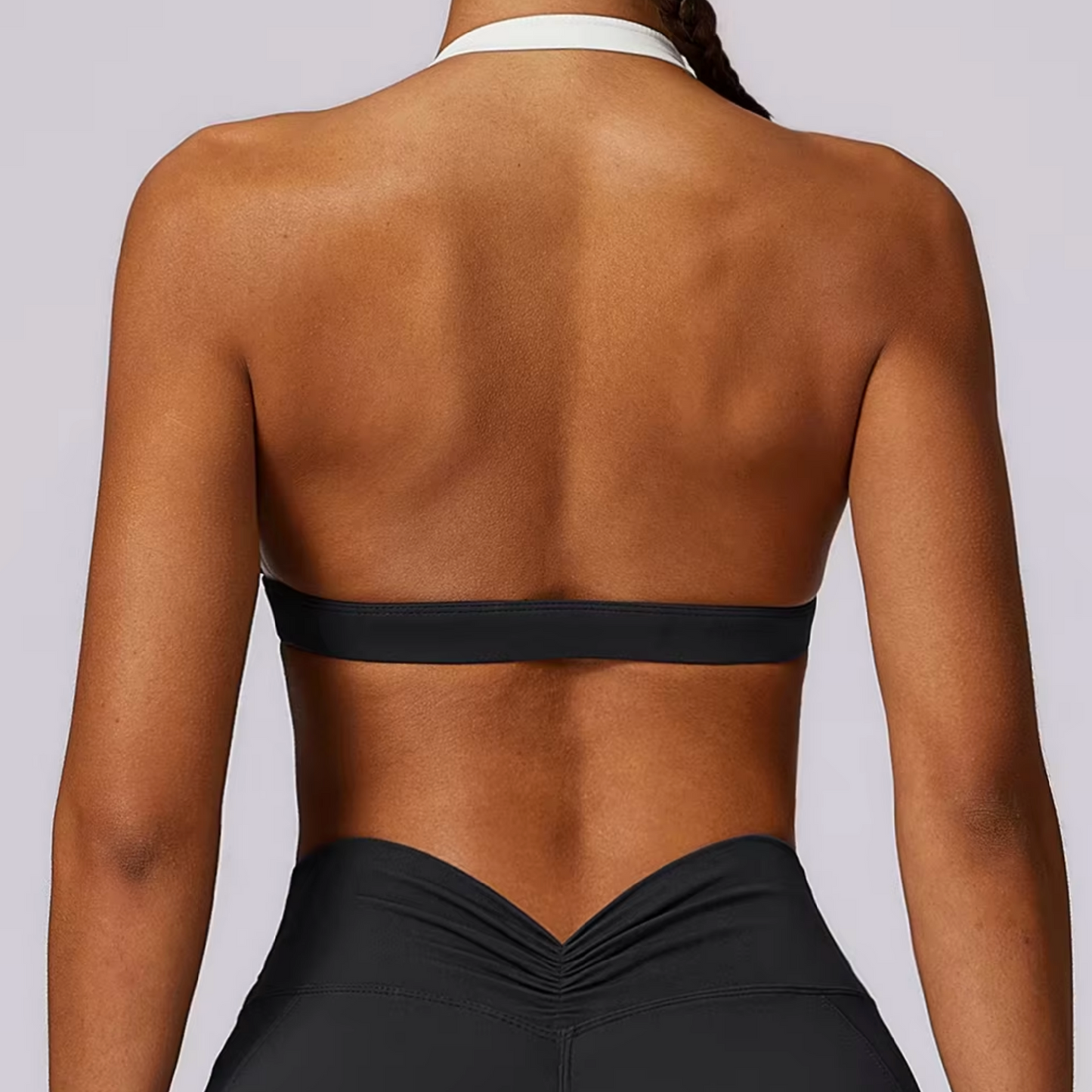 Dual top halter black