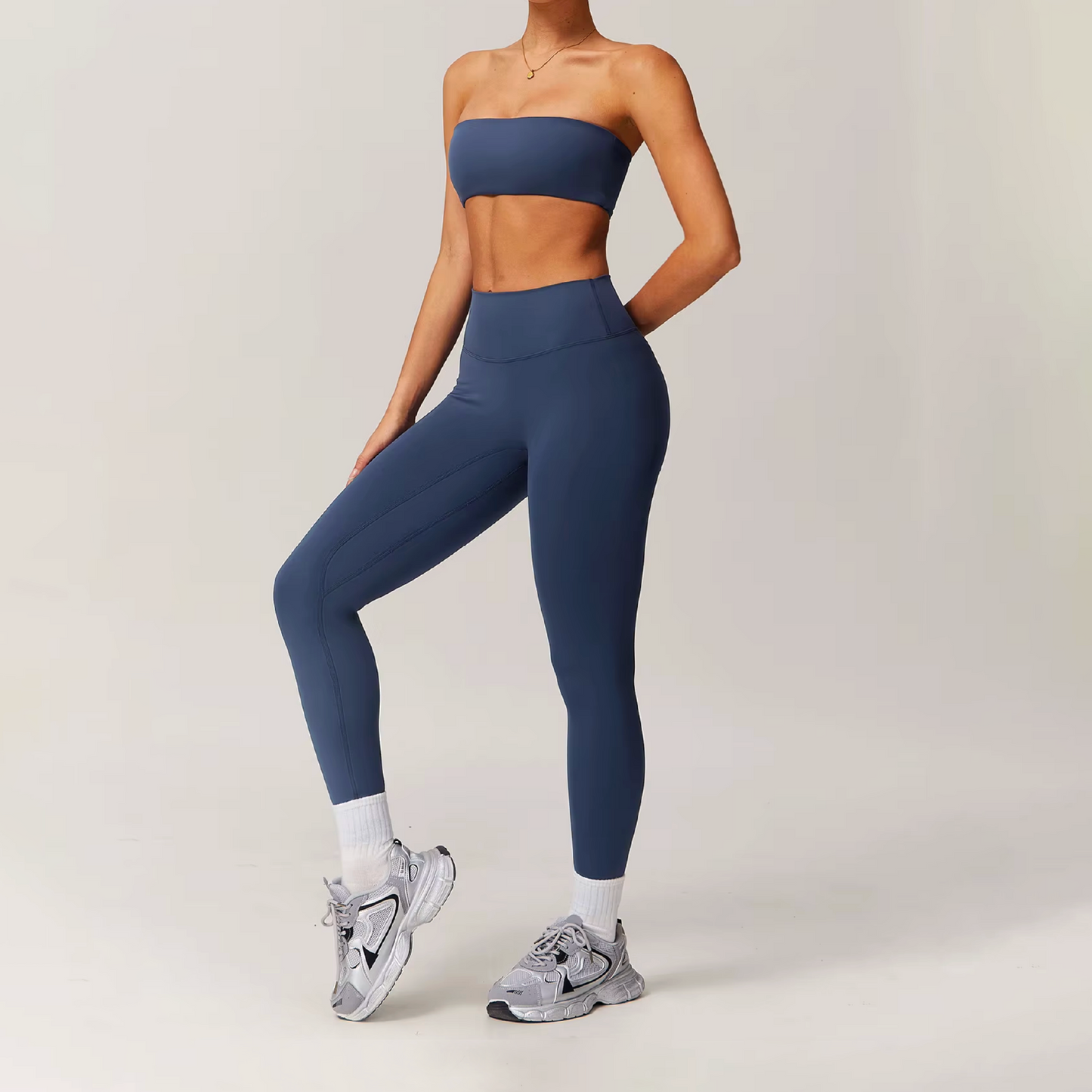 Blend licra scrunch deep navy