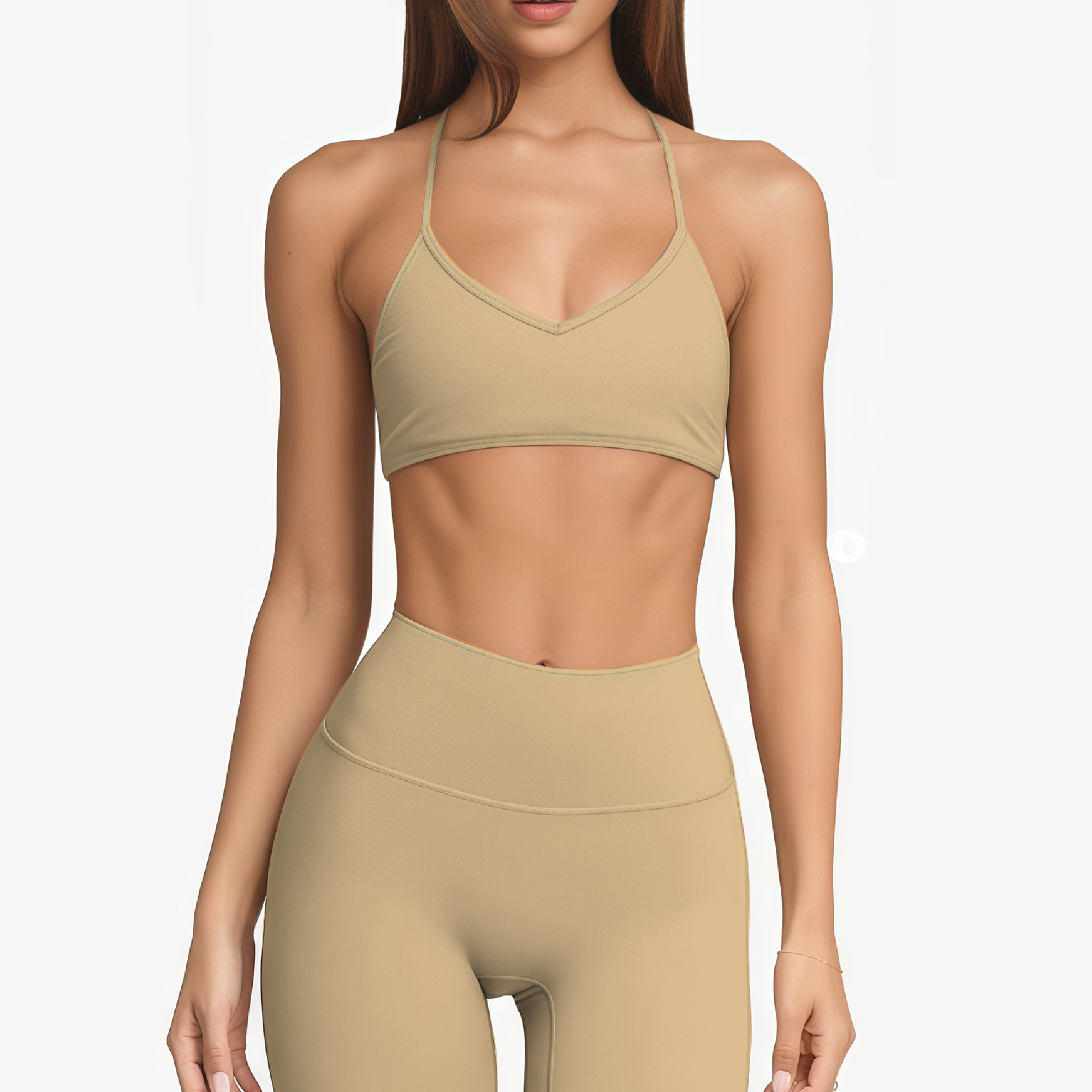 Bora top halter latte