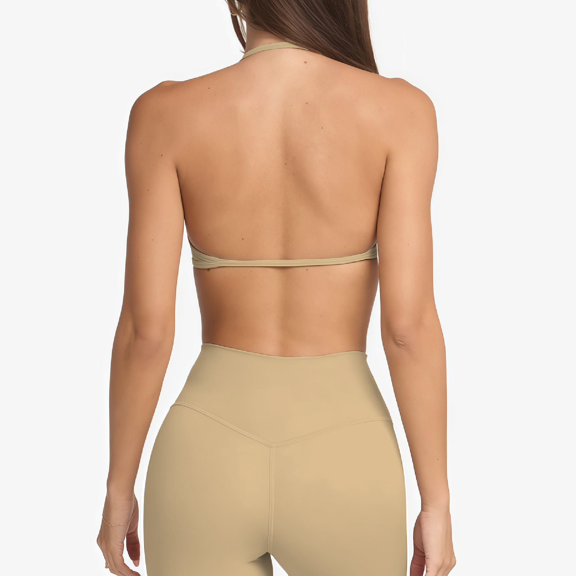 Bora top halter latte