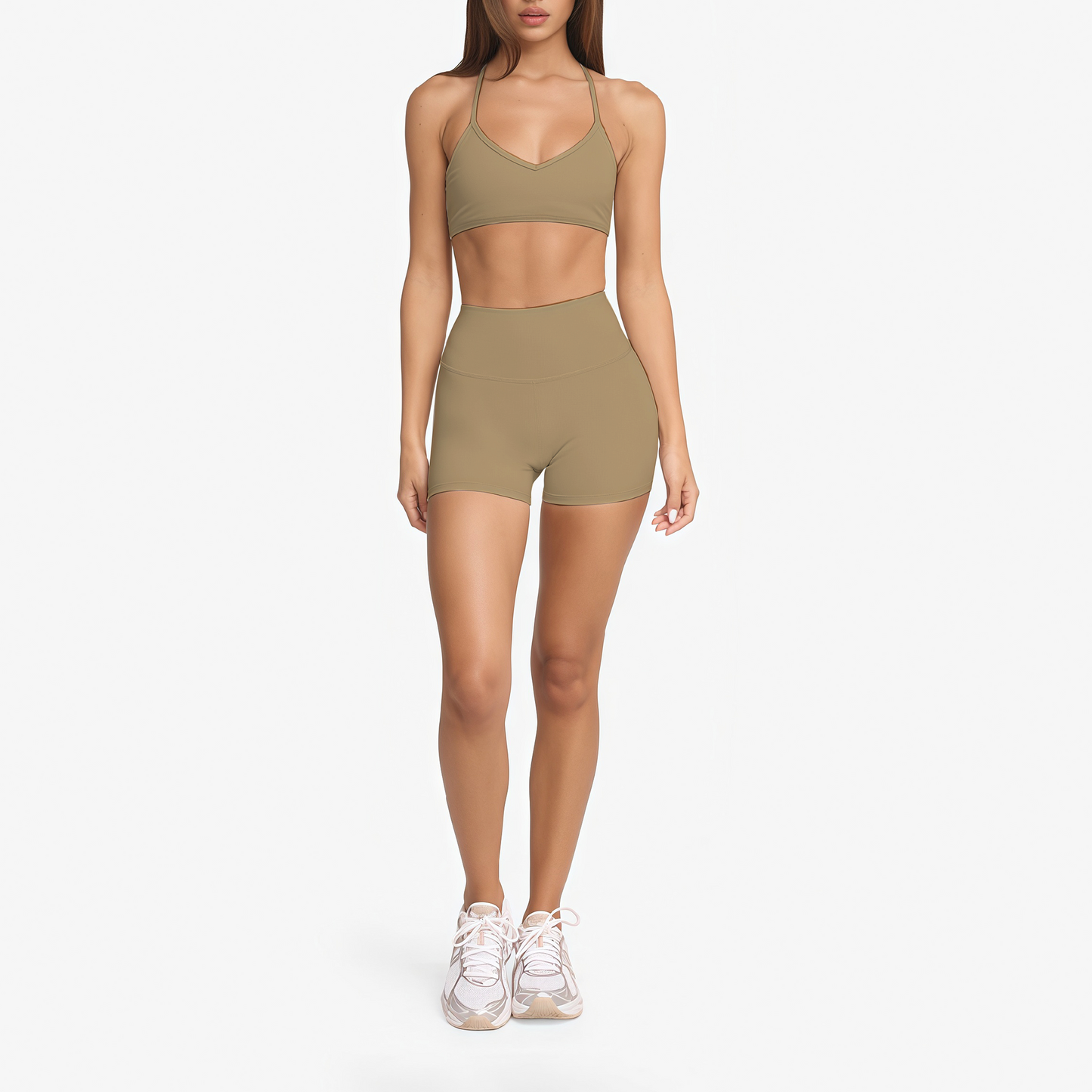 Bora top halter latte
