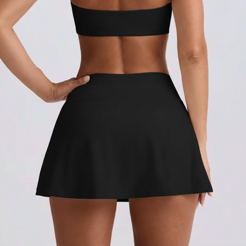 Aura skirt v-cut  black