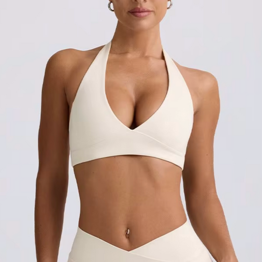 Aura top halter white