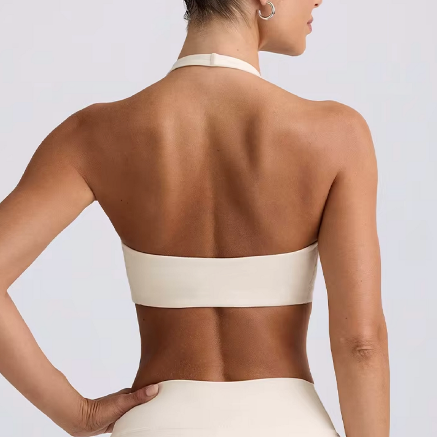 Aura top halter white