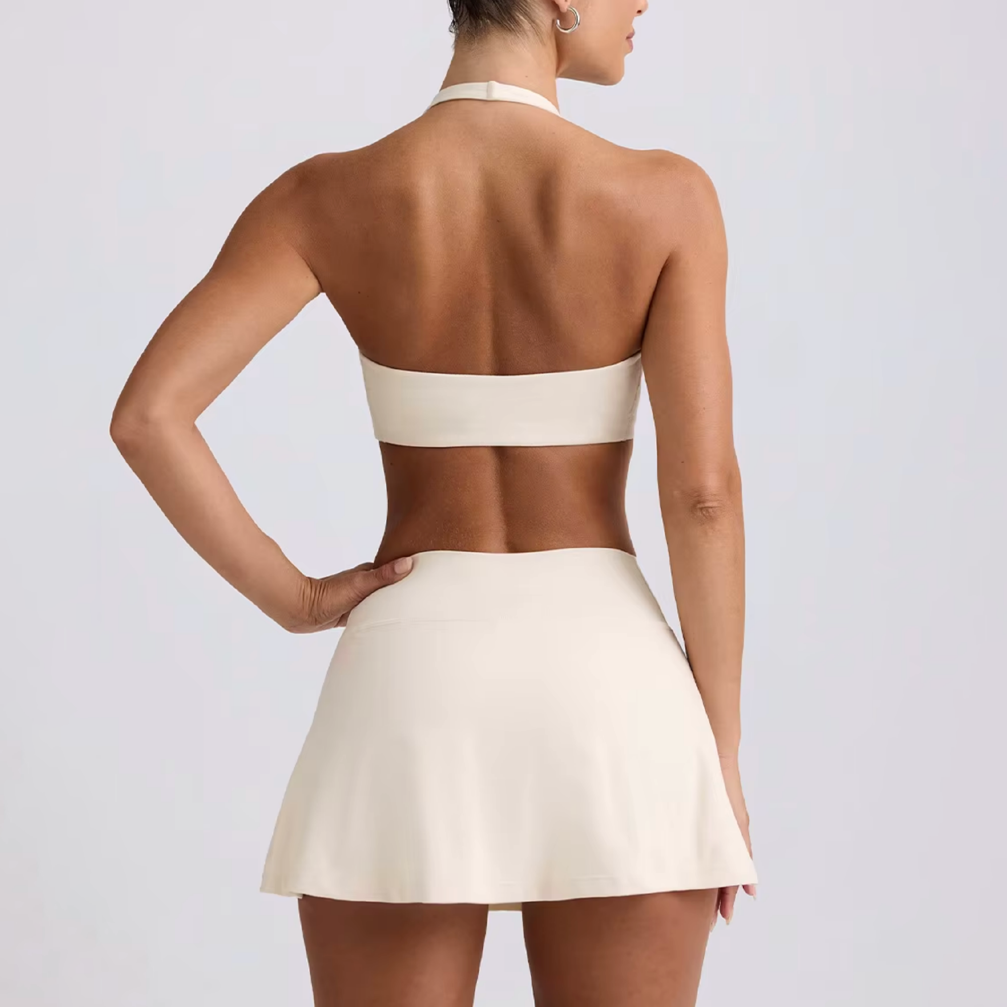 Aura skirt v-cut  bone