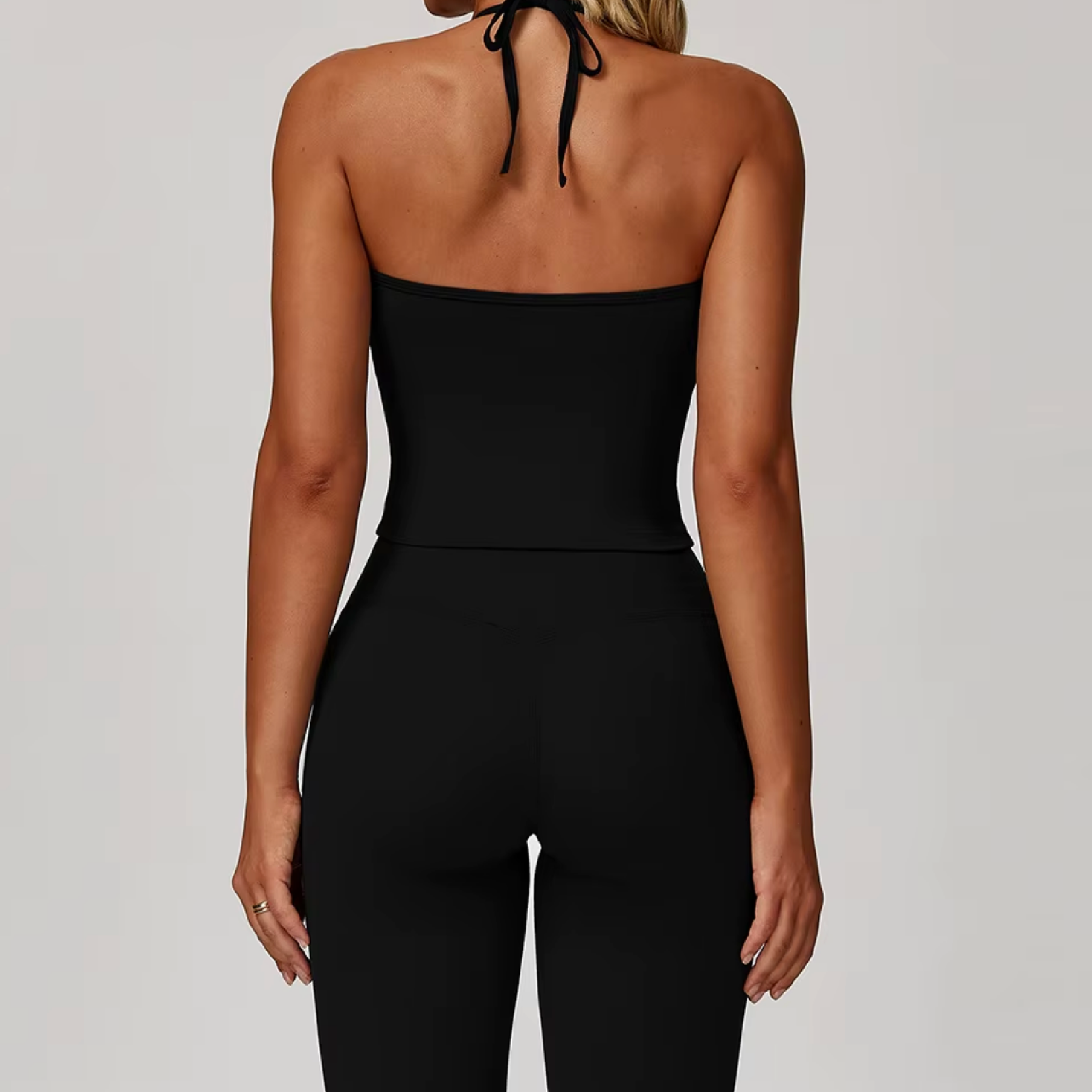 Blend top tie tank black