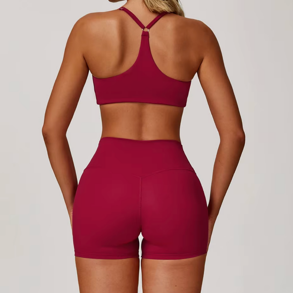 Blend top raspberry
