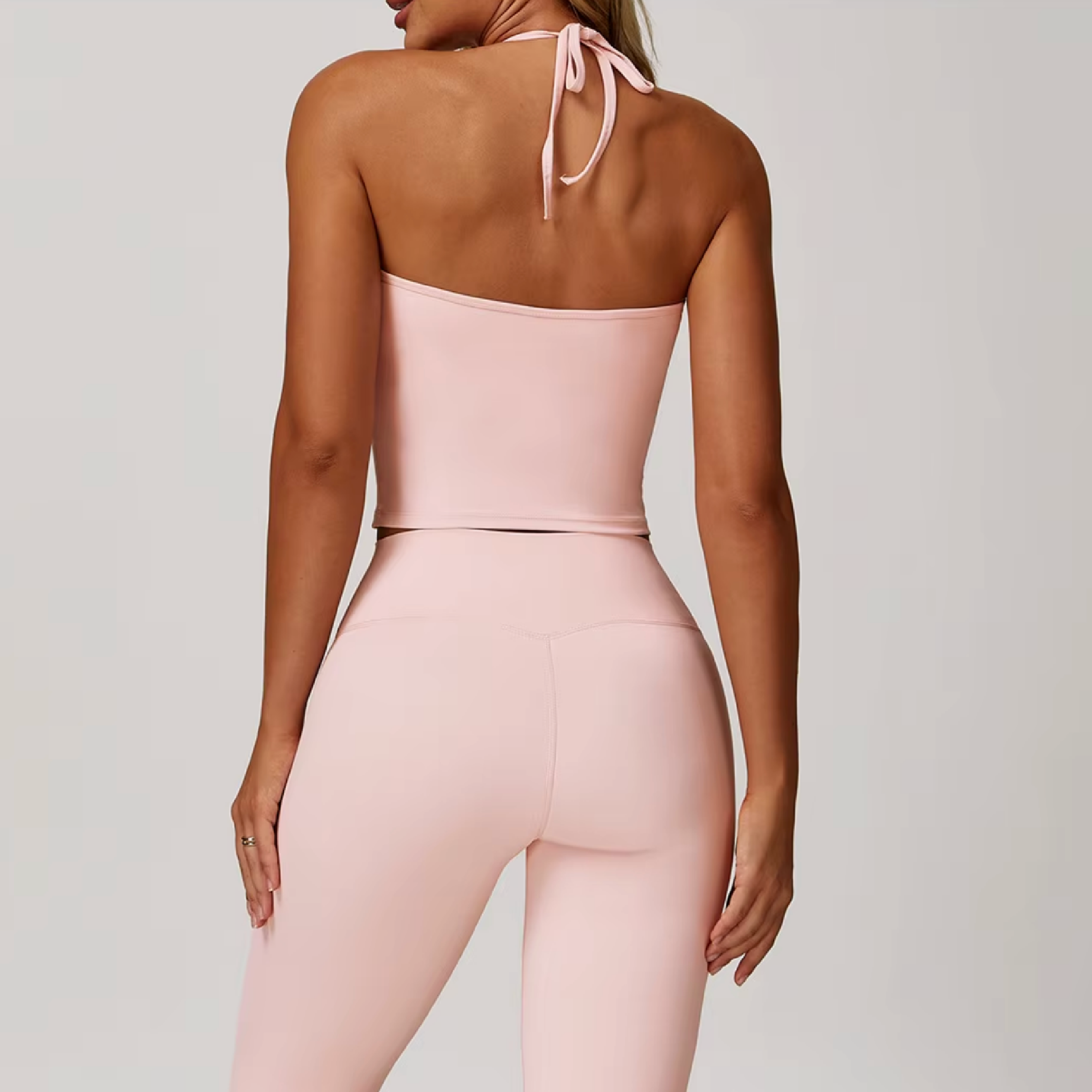 Blend top tie tank pink salt