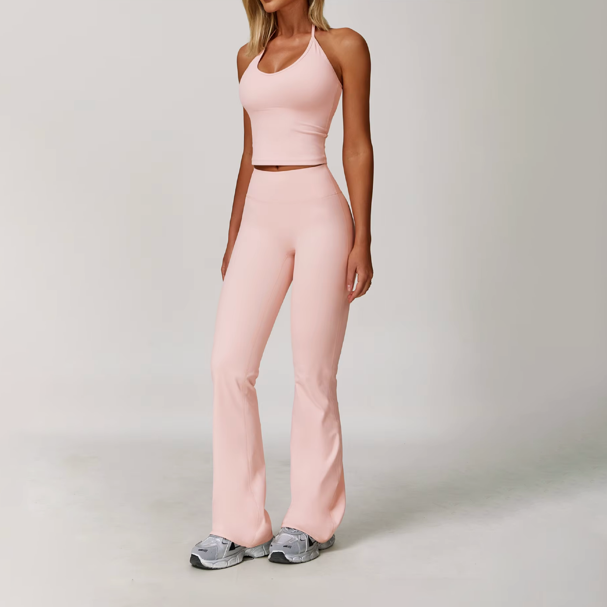 Blend top tie tank pink salt