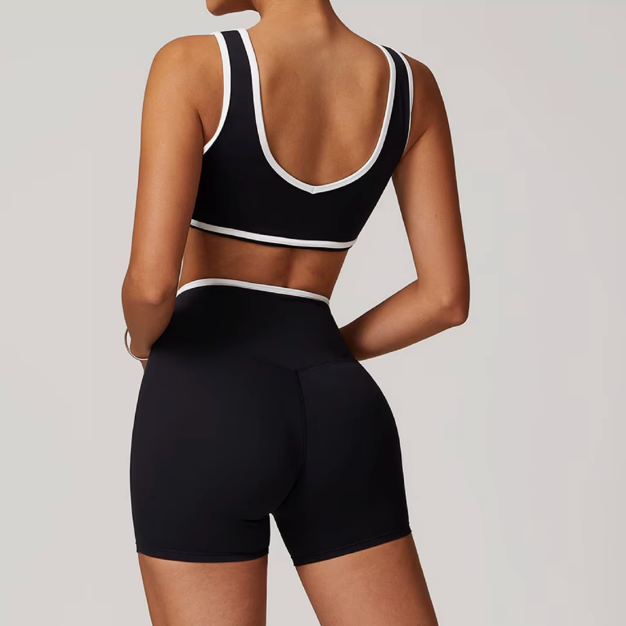 Contrast top black