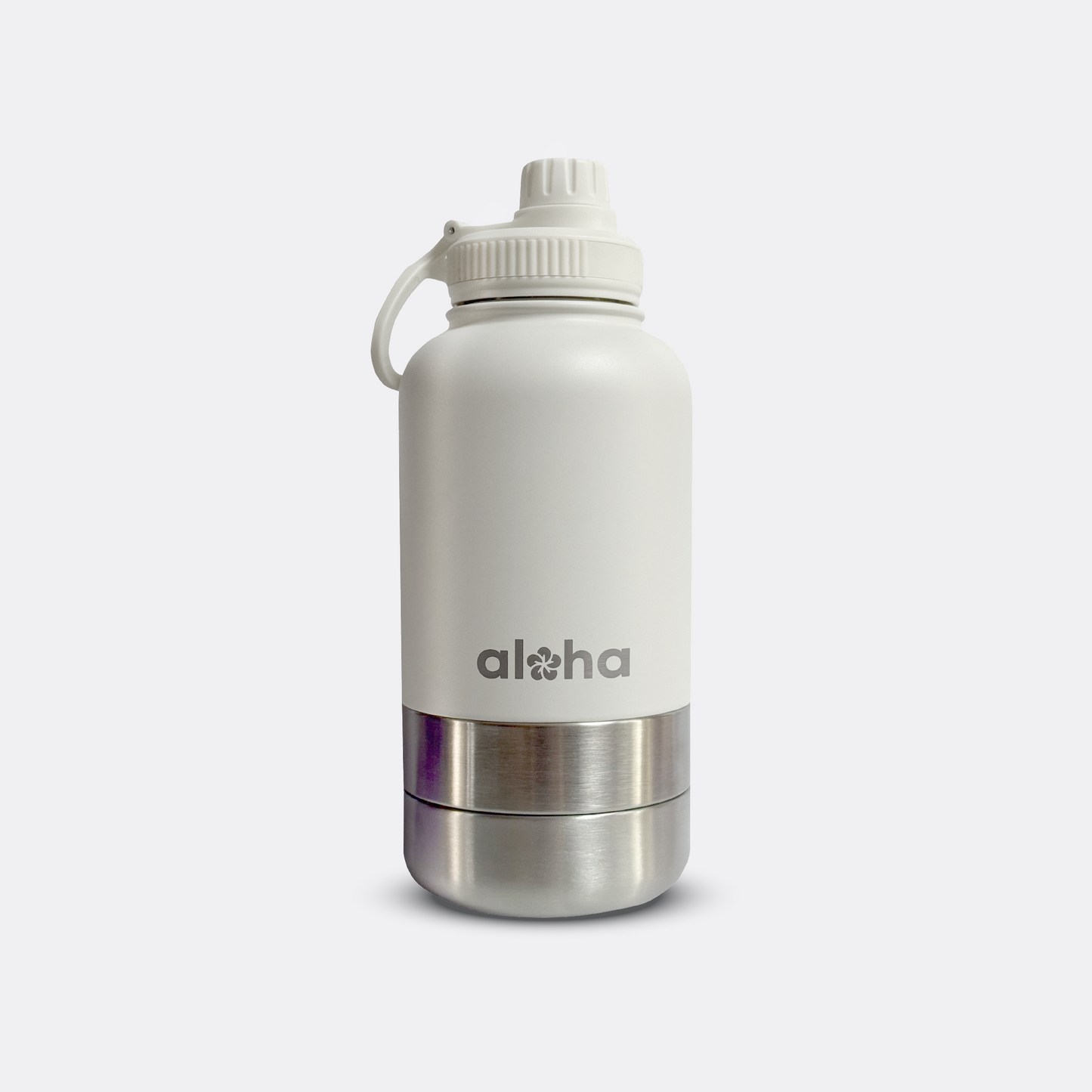 Botella Aloha pet go white