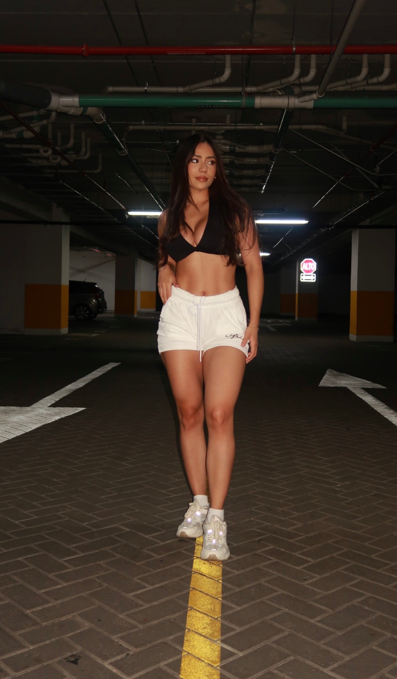 Boyfriend short marfil