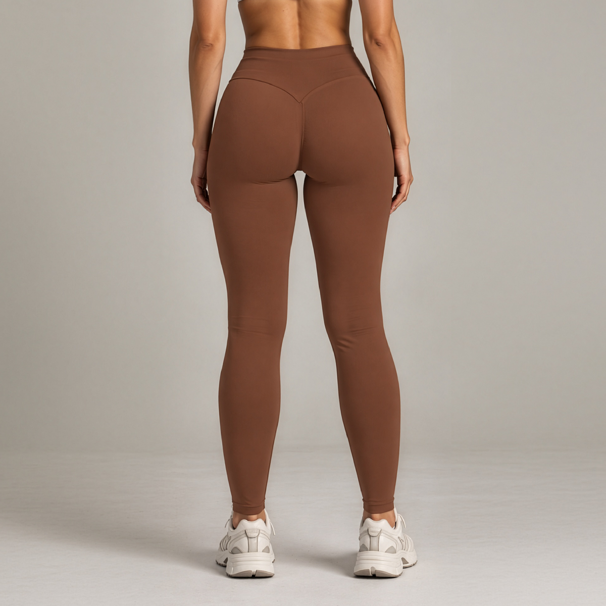 Shape licra scrunch cinnamon