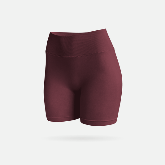 Sculpt short scrunch velvet wine