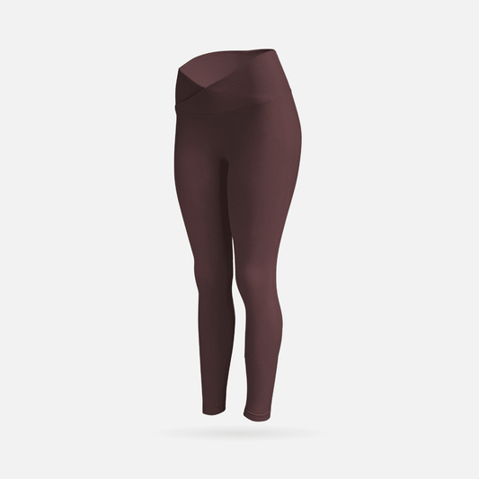 Sculpt licra v-cut scrunch cacao