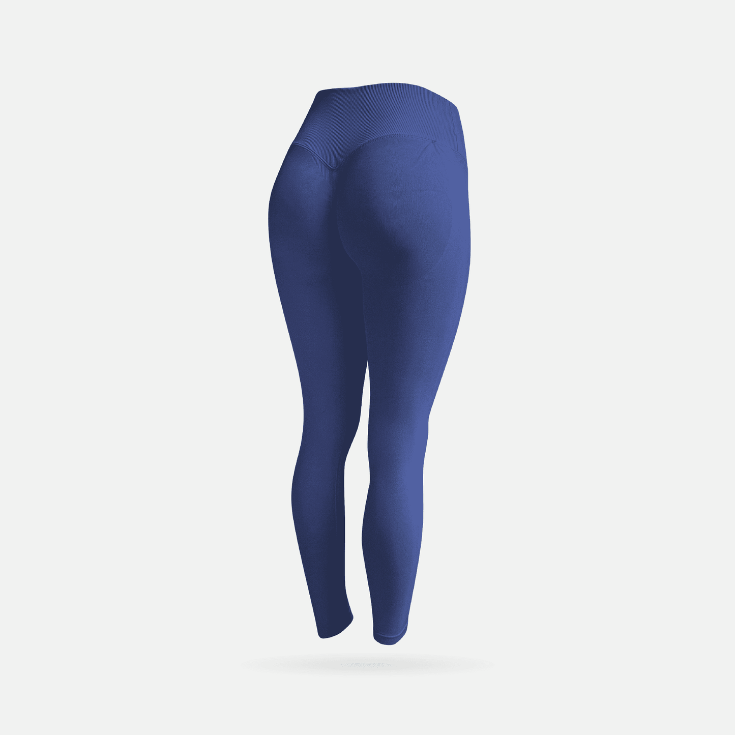 Sculpt licra v-cut scrunch deep blue