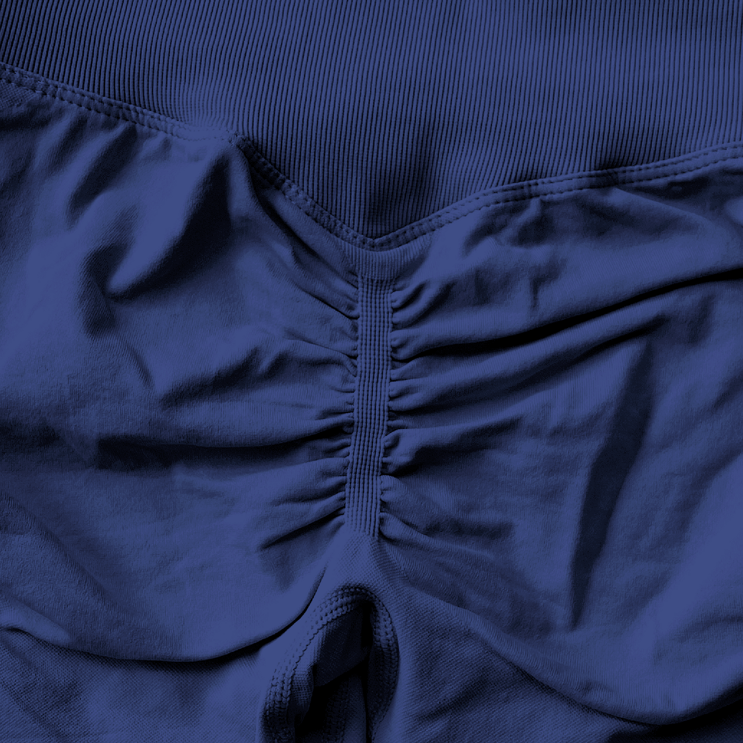 Sculpt short scrunch night blue