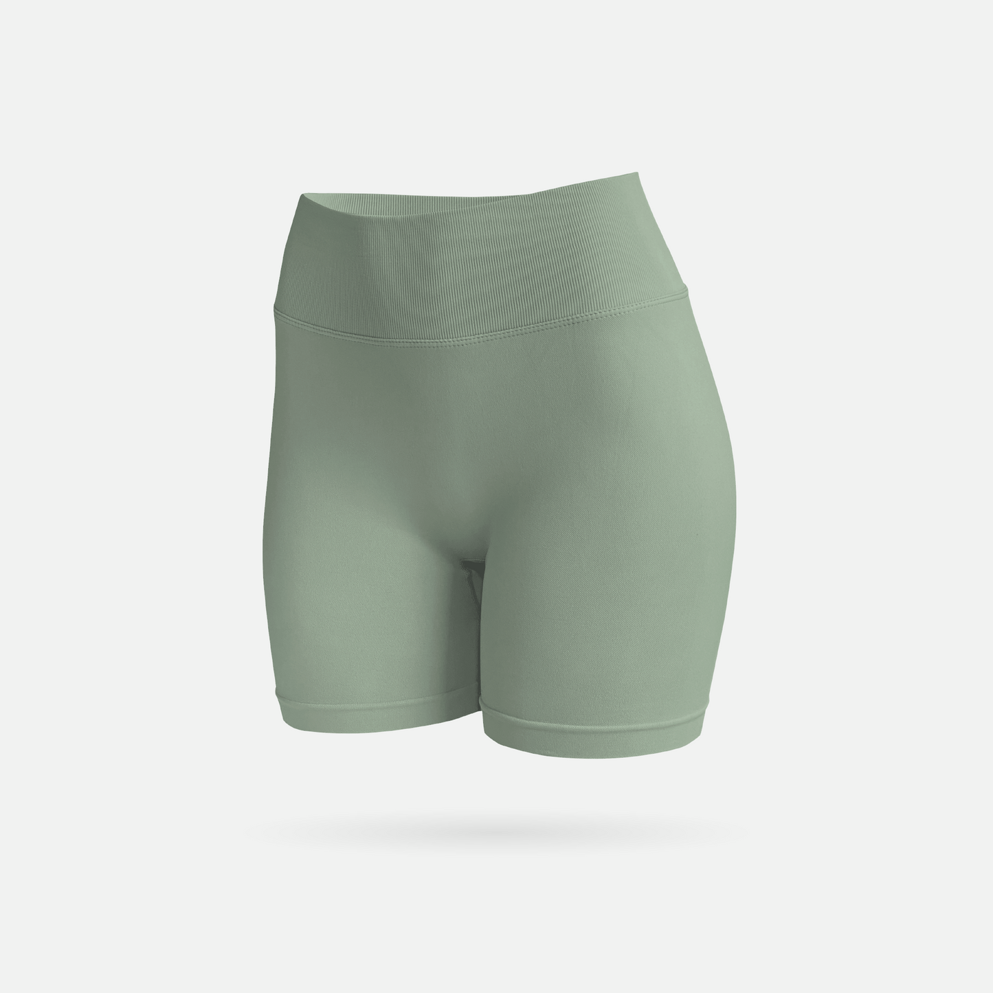 Sculpt short scrunch olive bloom