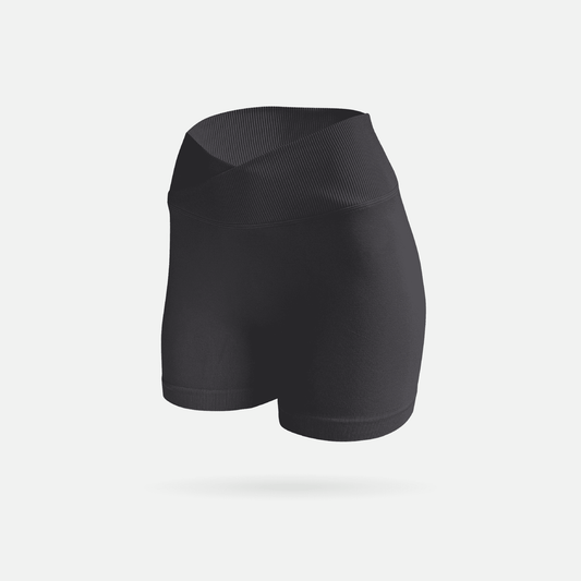 Sculpt short v-cut scrunch black