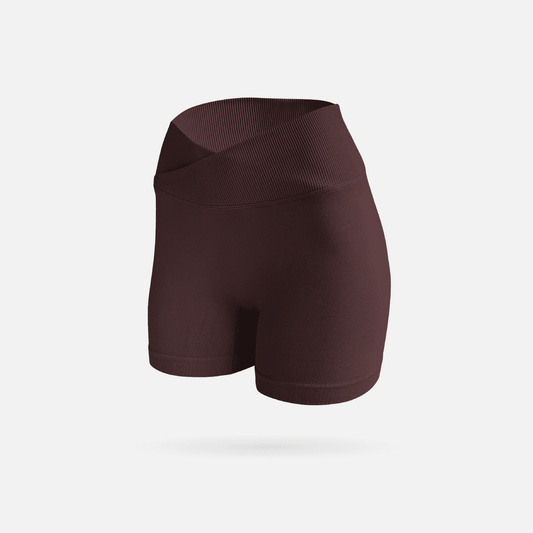 Sculpt short v-cut scrunch cacao