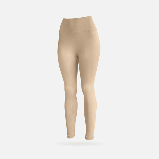 Sculpt licra scrunch peanut
