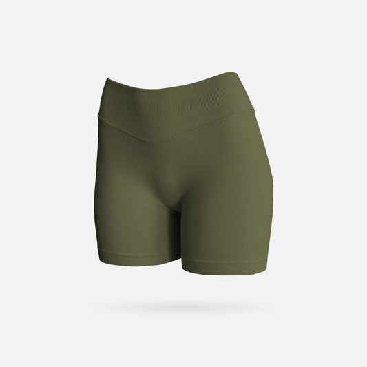 Shape short scrunch army